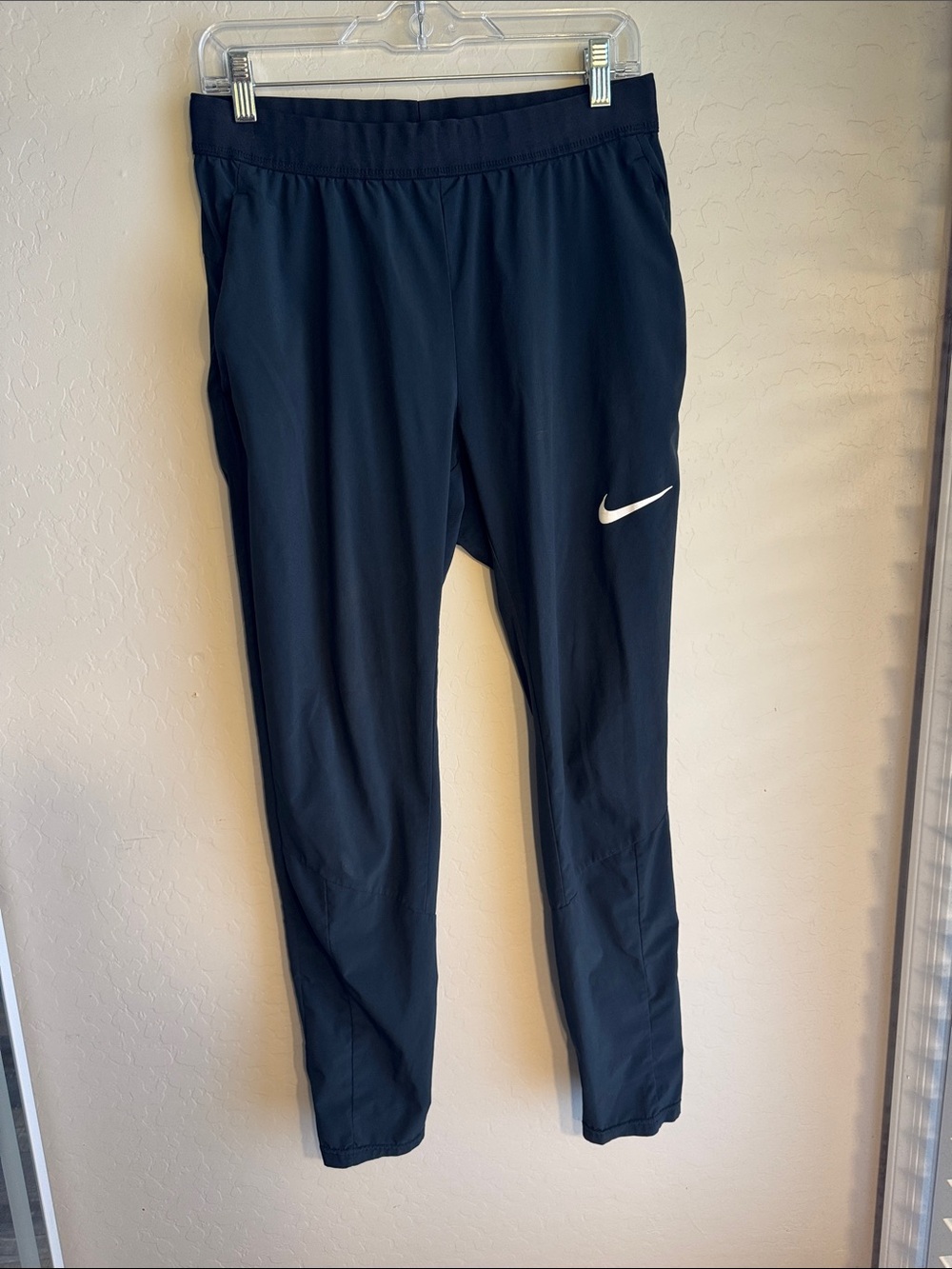 Nike Black Joggers with White Swoosh